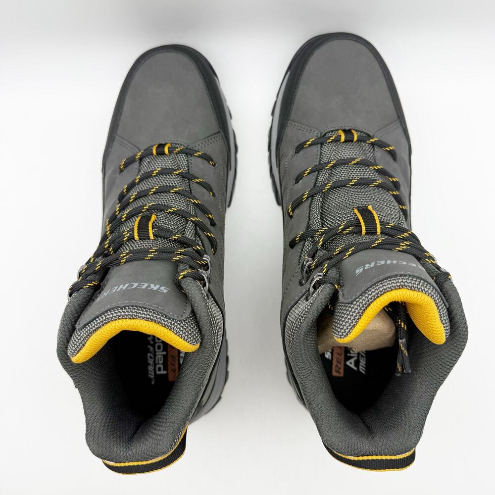 Skechers Mens Relment Daggett Hiking Boots US 9 Grey Water Repellent NIB - Picture 10 of 13